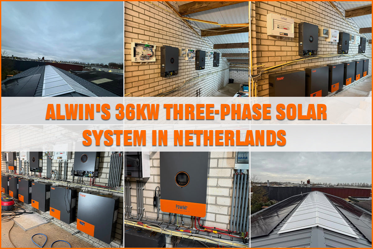 Alwin Aleven's three phase solar system in Netherlands