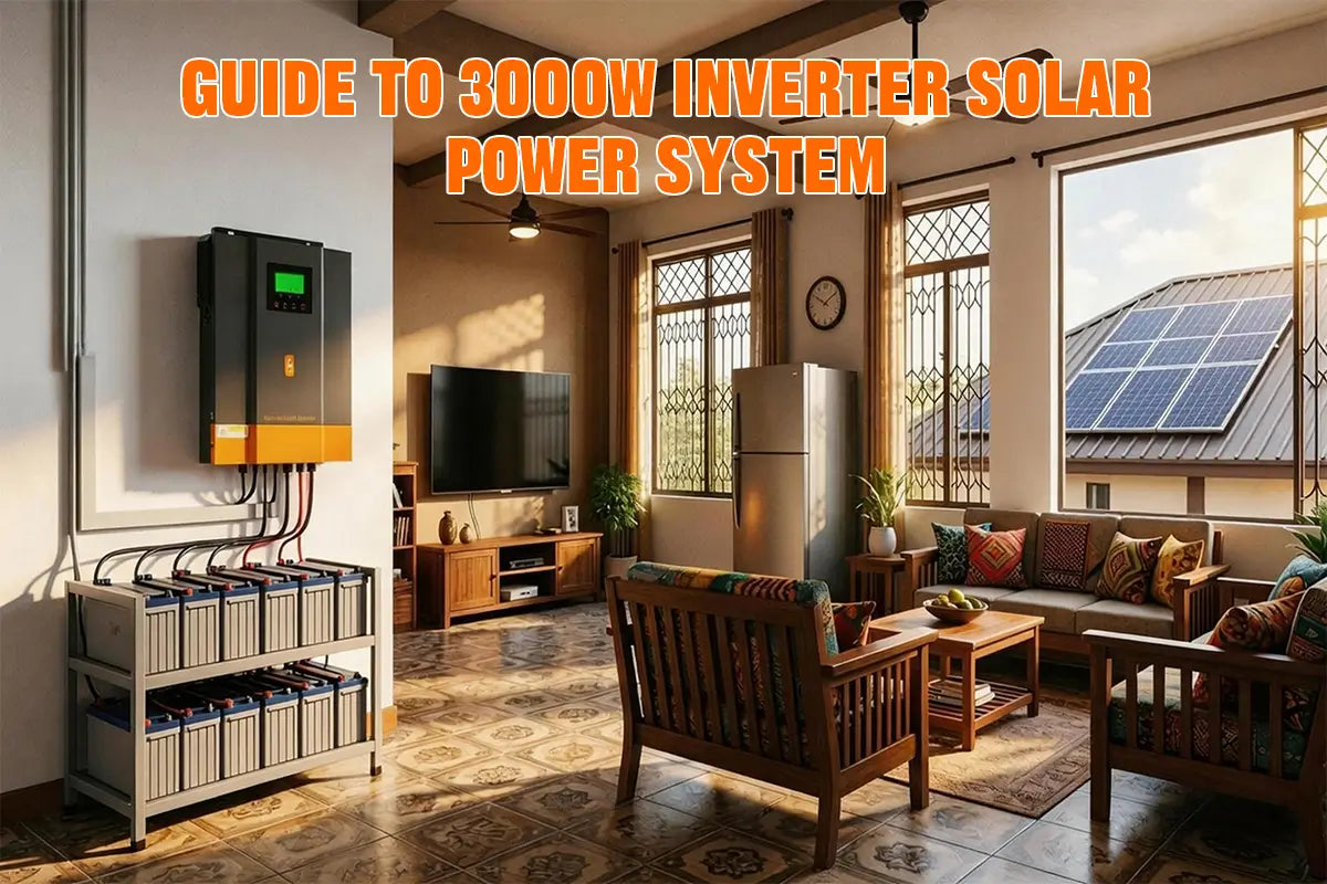 How many batteries for 3000w inverter and what can a 3kw inverter run
