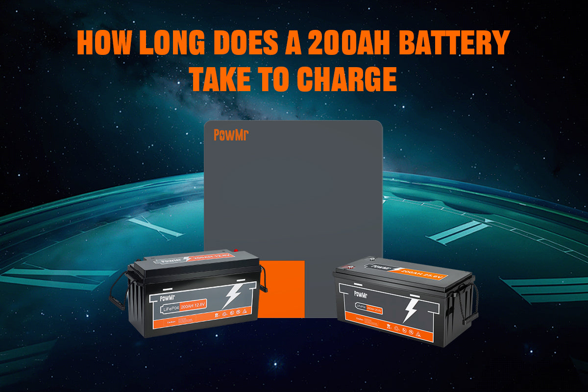 How long does it take to charge a 200ah battery