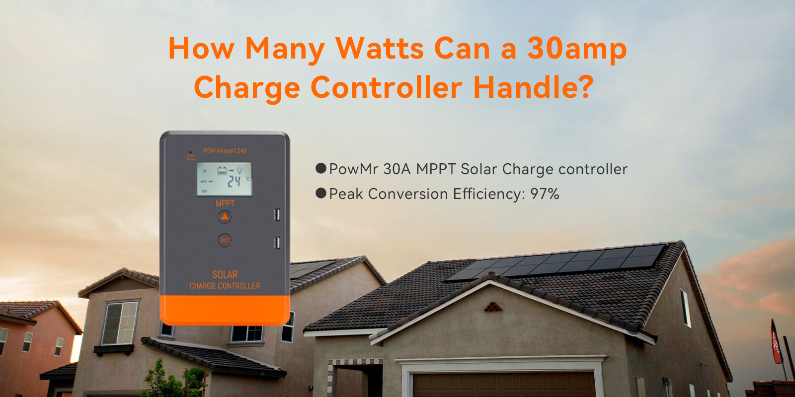 what many watt can a 30amp charge controller handle
