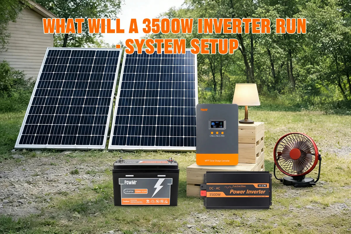 What will a 3500w Inverter Run - System Setup