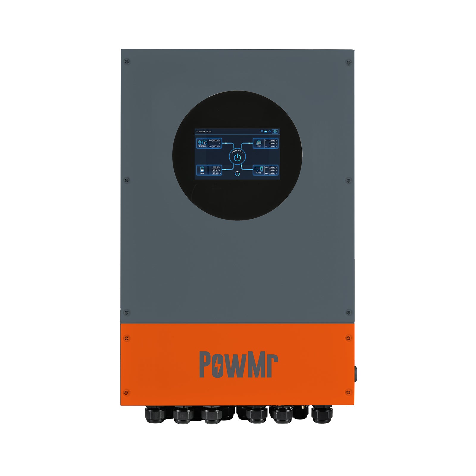 6.6KW 48V 220V Hybrid Inverter Supports 9 Units in Parallel